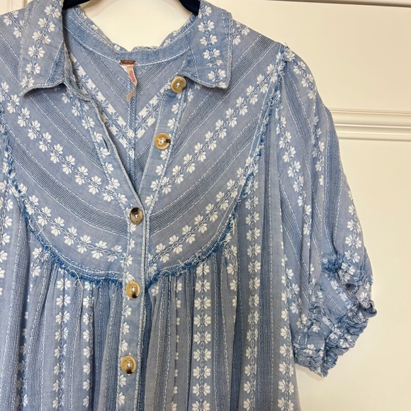 Free People Denim Chambray Dress - Picture 2 of 4